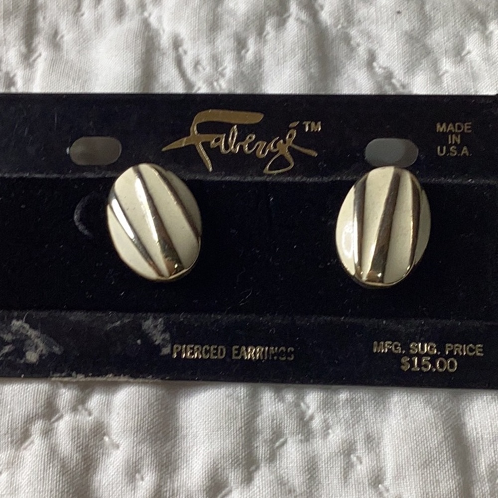 Vintage faberge earringss 🧑🏻‍🦰